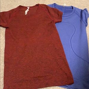 Lululemon short sleeve swifty top red